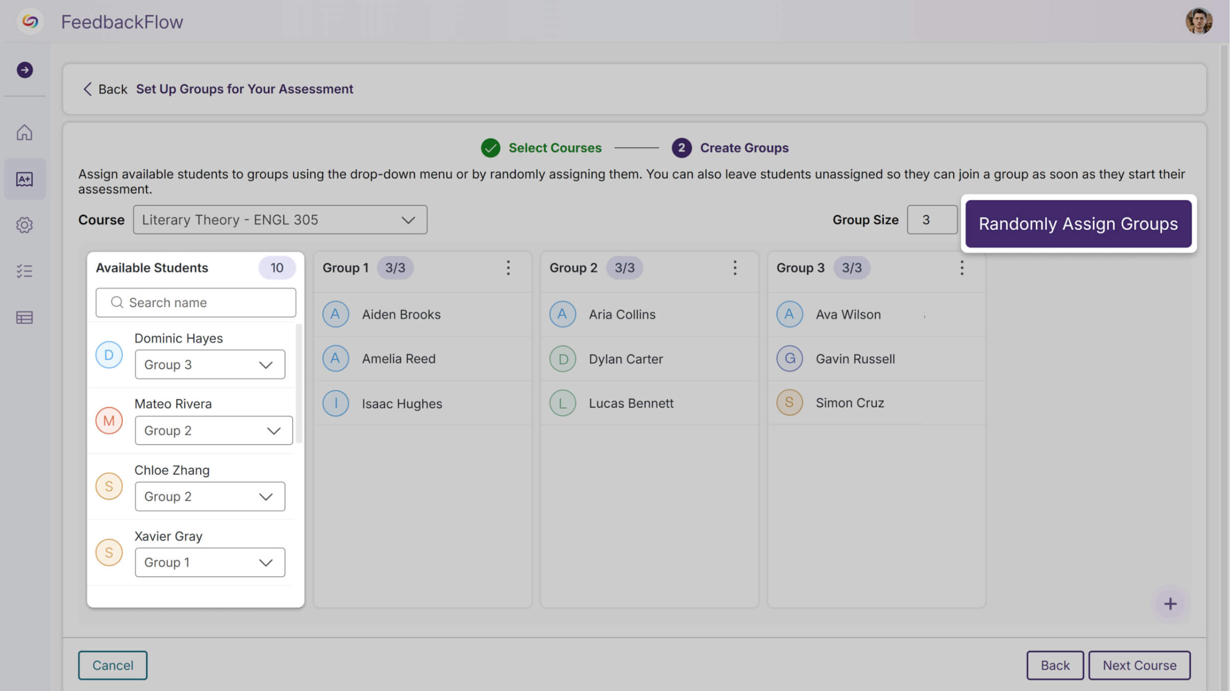 Comprehensive Instructor Management: Enhanced group management capabilities will now include manual student assignment or automatic random grouping, with streamlined publishing workflows and easy access to view and edit groups across multiple courses.
