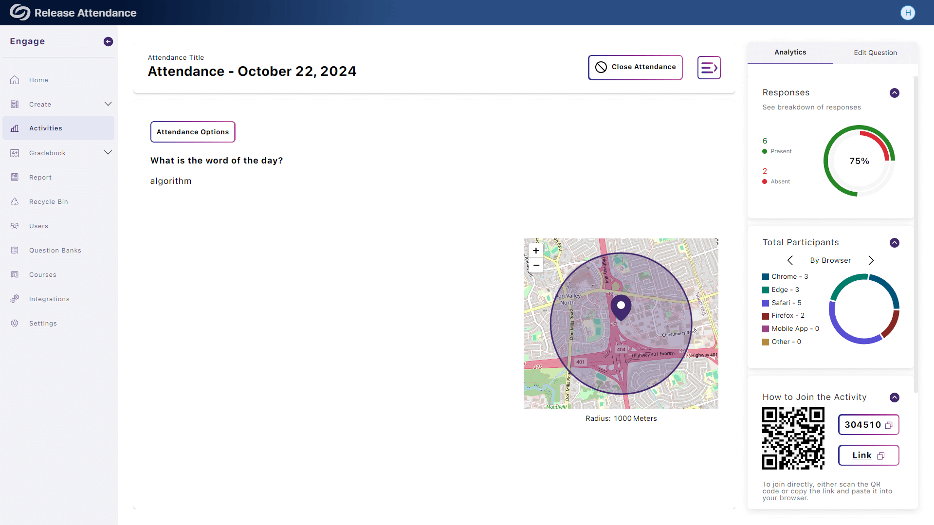 Results in the dashboard screenshot.