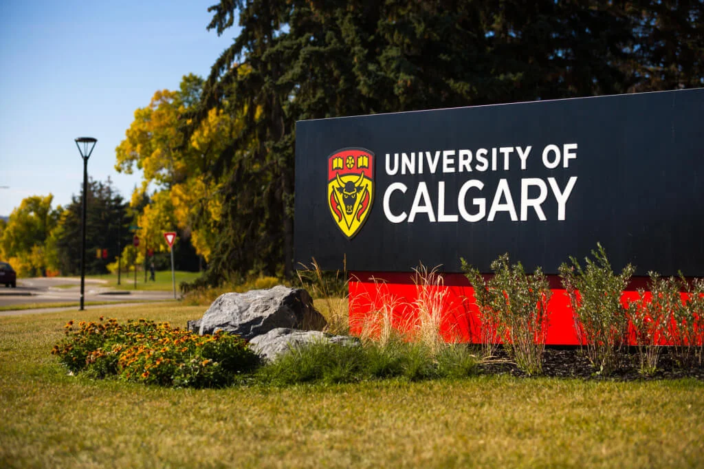 University of Calgary sign.