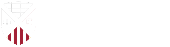 Saint Xavier white logo.