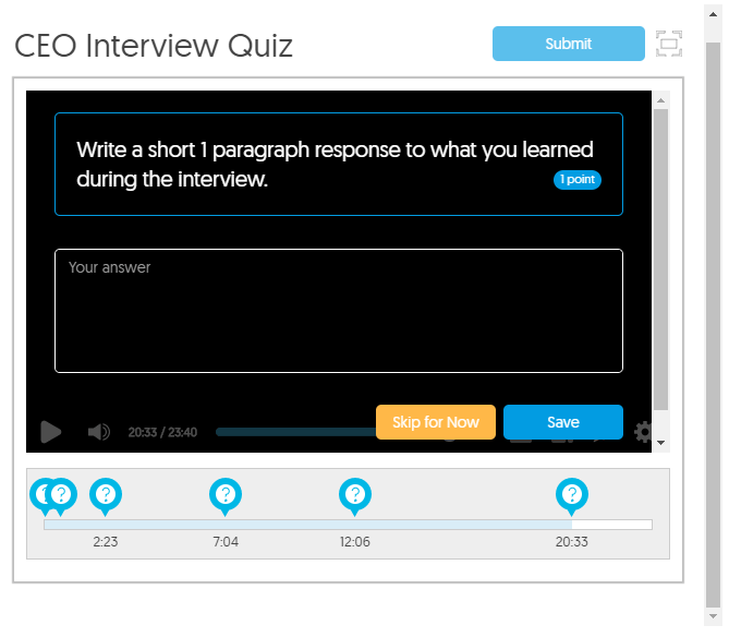Create Interactive Video Assignments and Quizzes for Students
