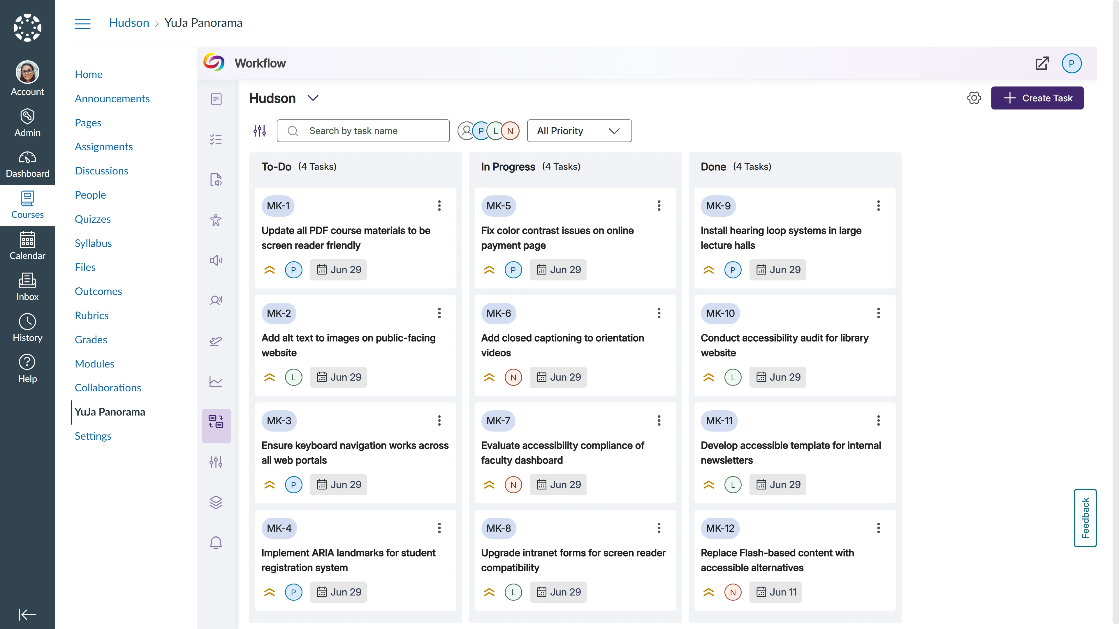 Workflow Orchestration screenshot in YuJa Panorama