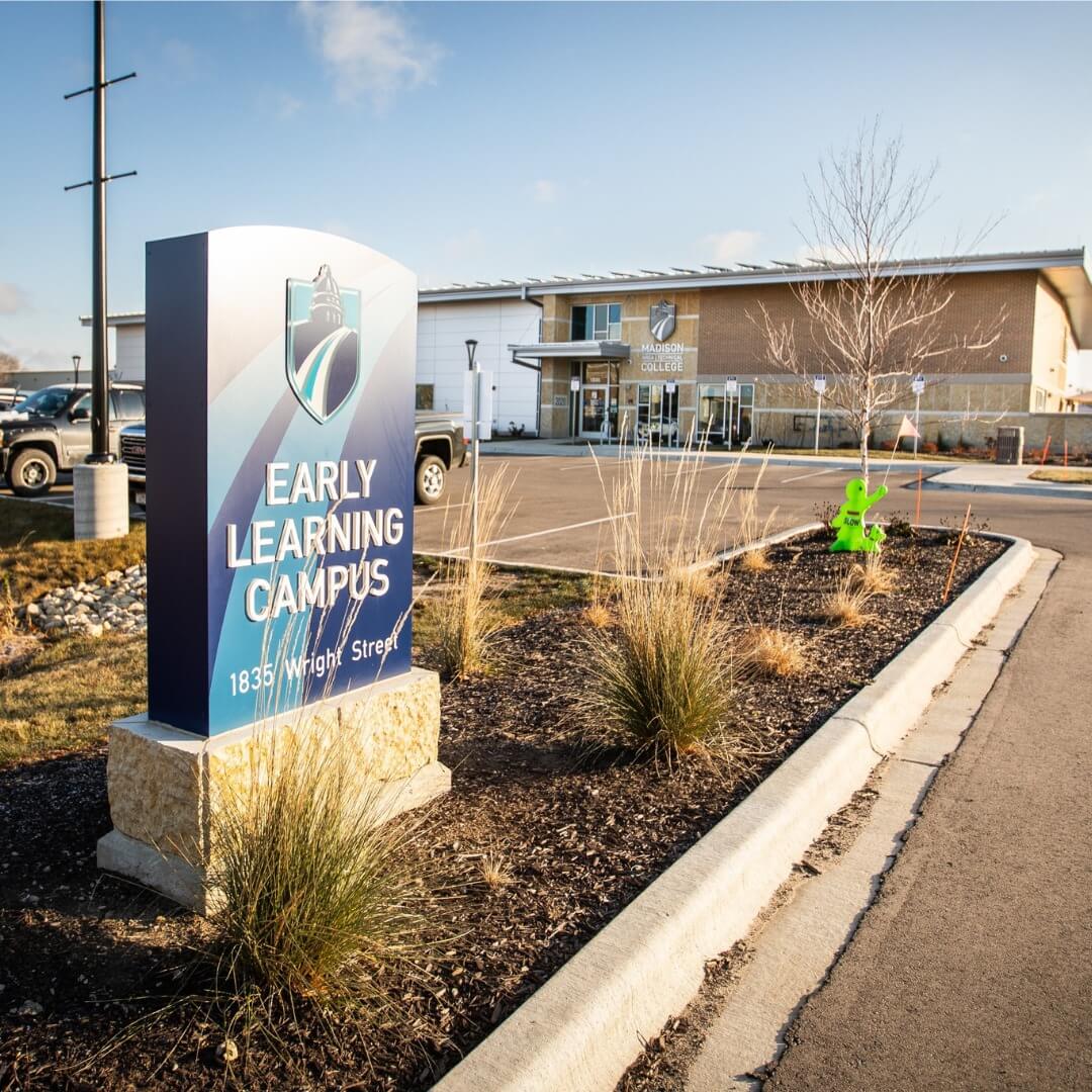 Madison Area Technical College sign.