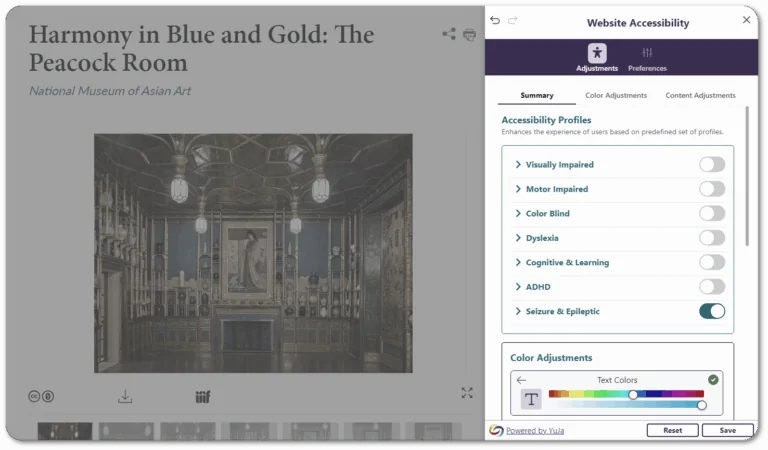 YuJa Website Accessibility Widget Update – March 2024