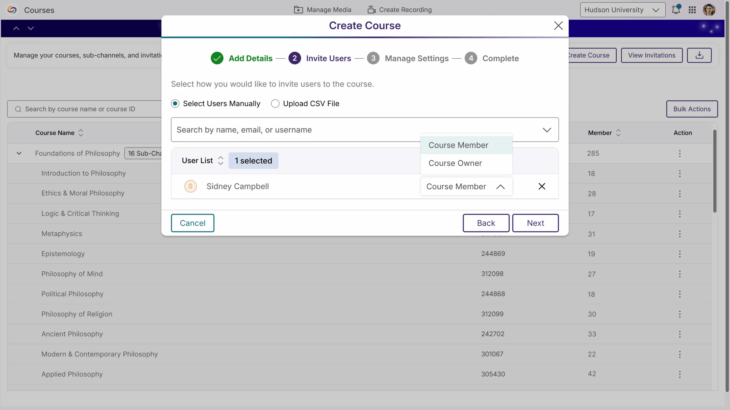 Create Courses Faster: Instructors can now use the new Course Creation Widget to set up a course quickly. Invitations are automatically sent to all added users, so you can get your course up and running right away.