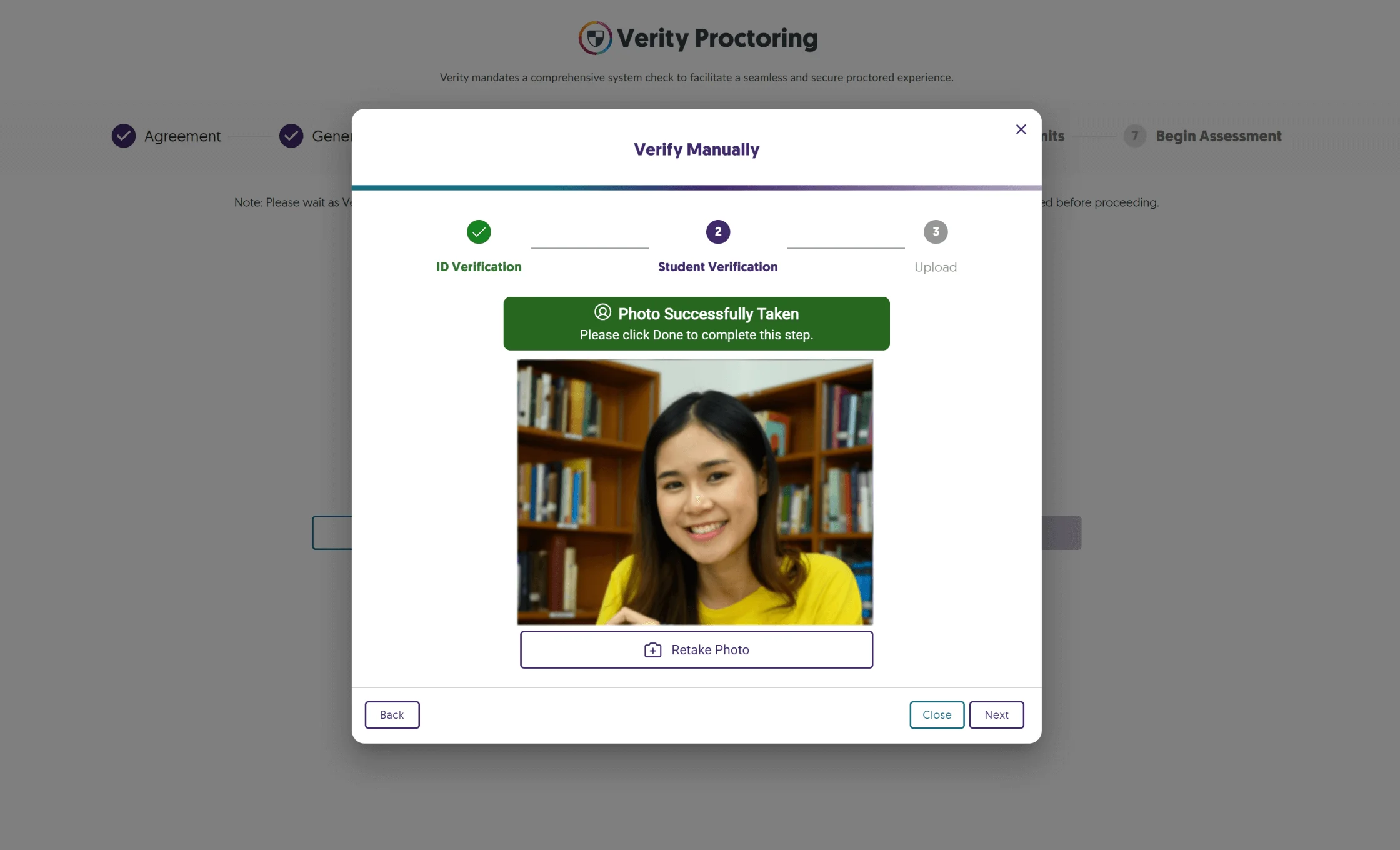Students Use Their Webcam to Capture Their Image.