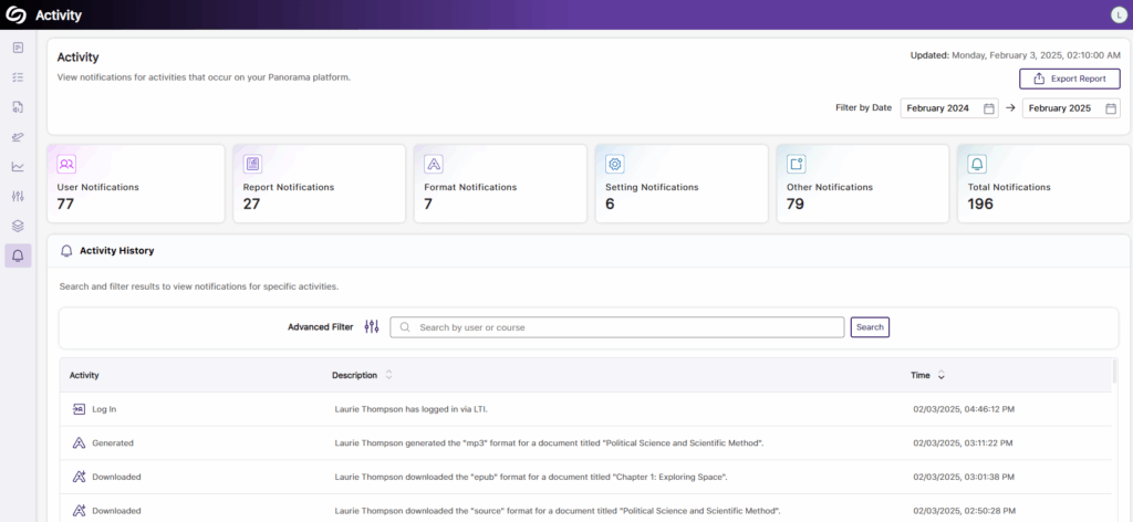 YuJa Panorama LMS Accessibility Platform Update – v25.1.0 Release