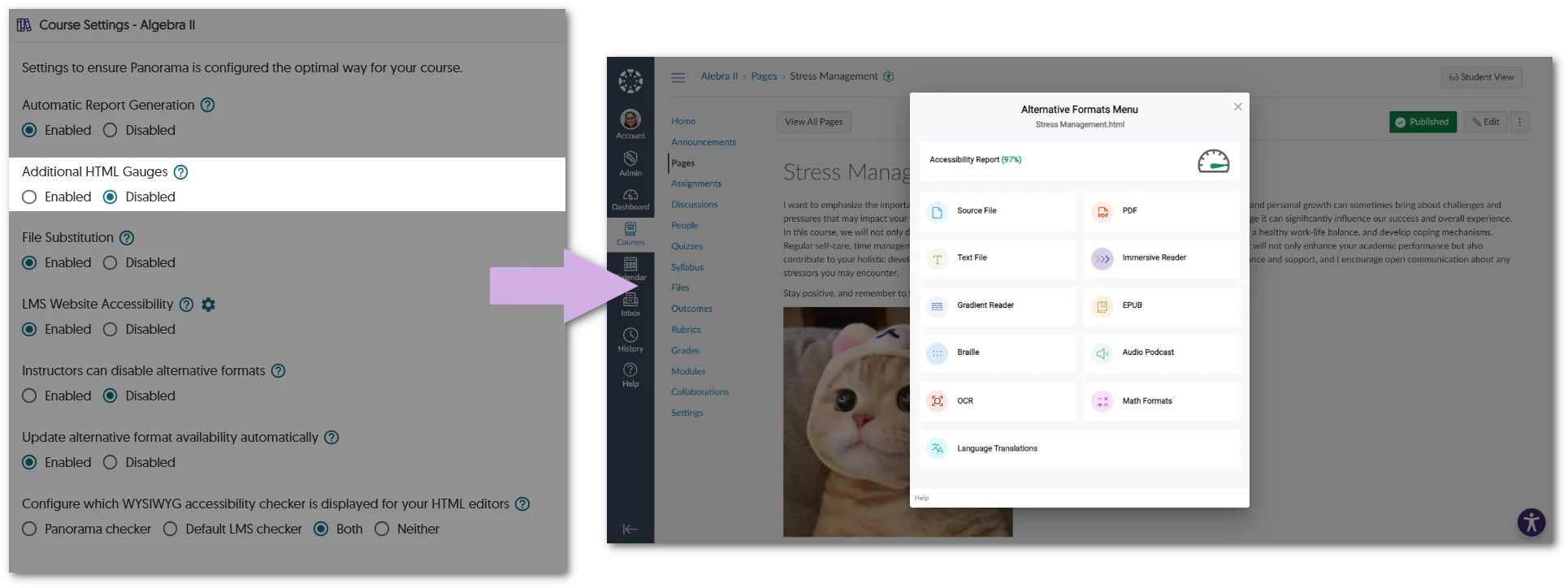 Option to disable additional HTML pages.