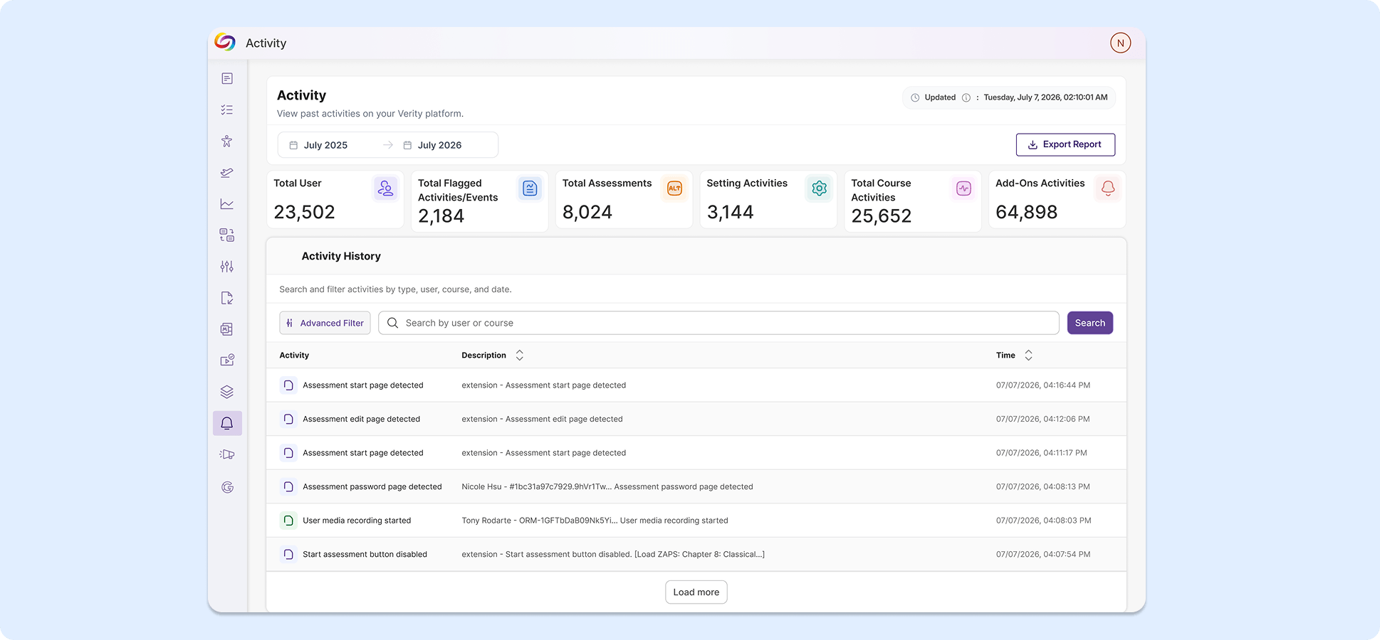 New Audit Log