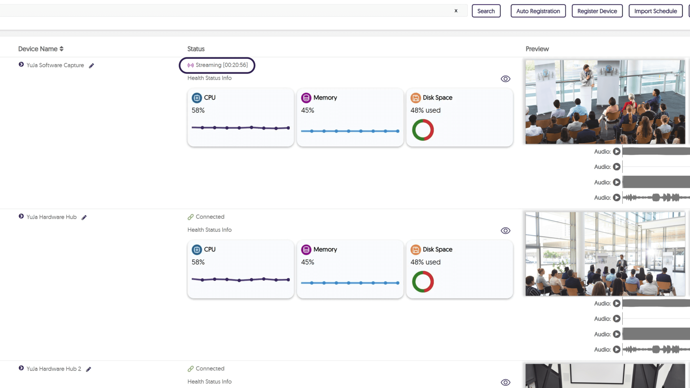 A devices status is shown as Streaming to highlight better offline resilience.