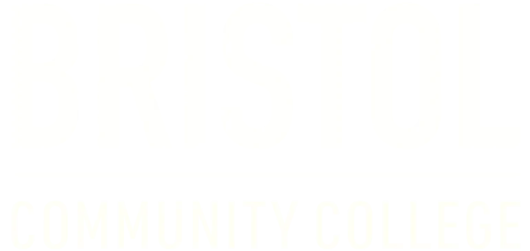 Bristol Community College white logo