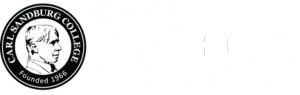 Carl Sandburg College white logo