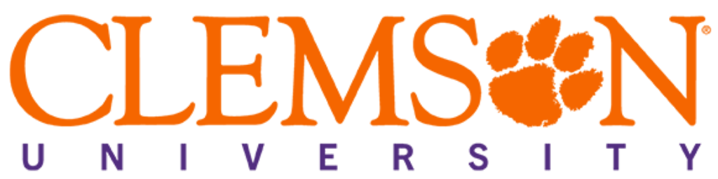 Clemson University logo.