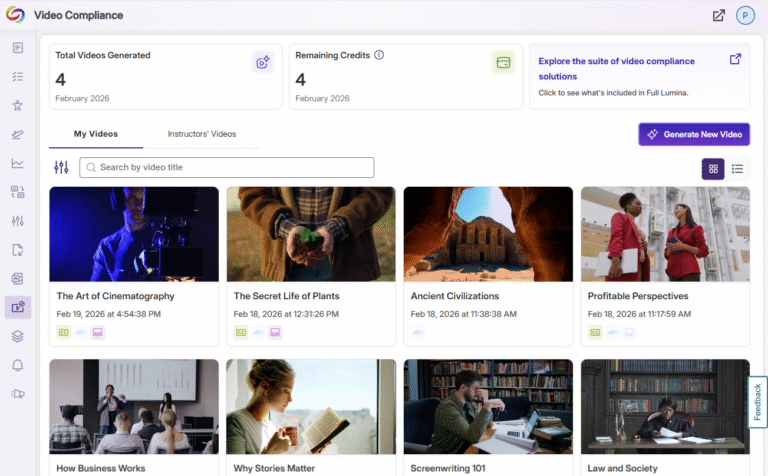 YuJa Panorama LMS Accessibility Platform – v26.2.0 Release