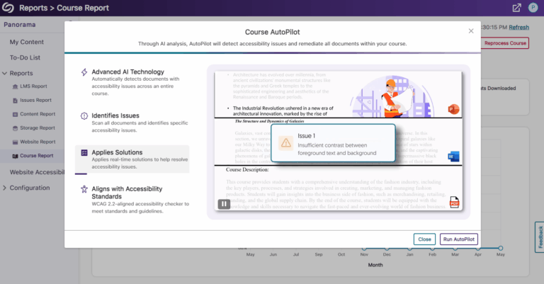 YuJa Accessibility AutoPilot Add-On Platform Update – May 2024