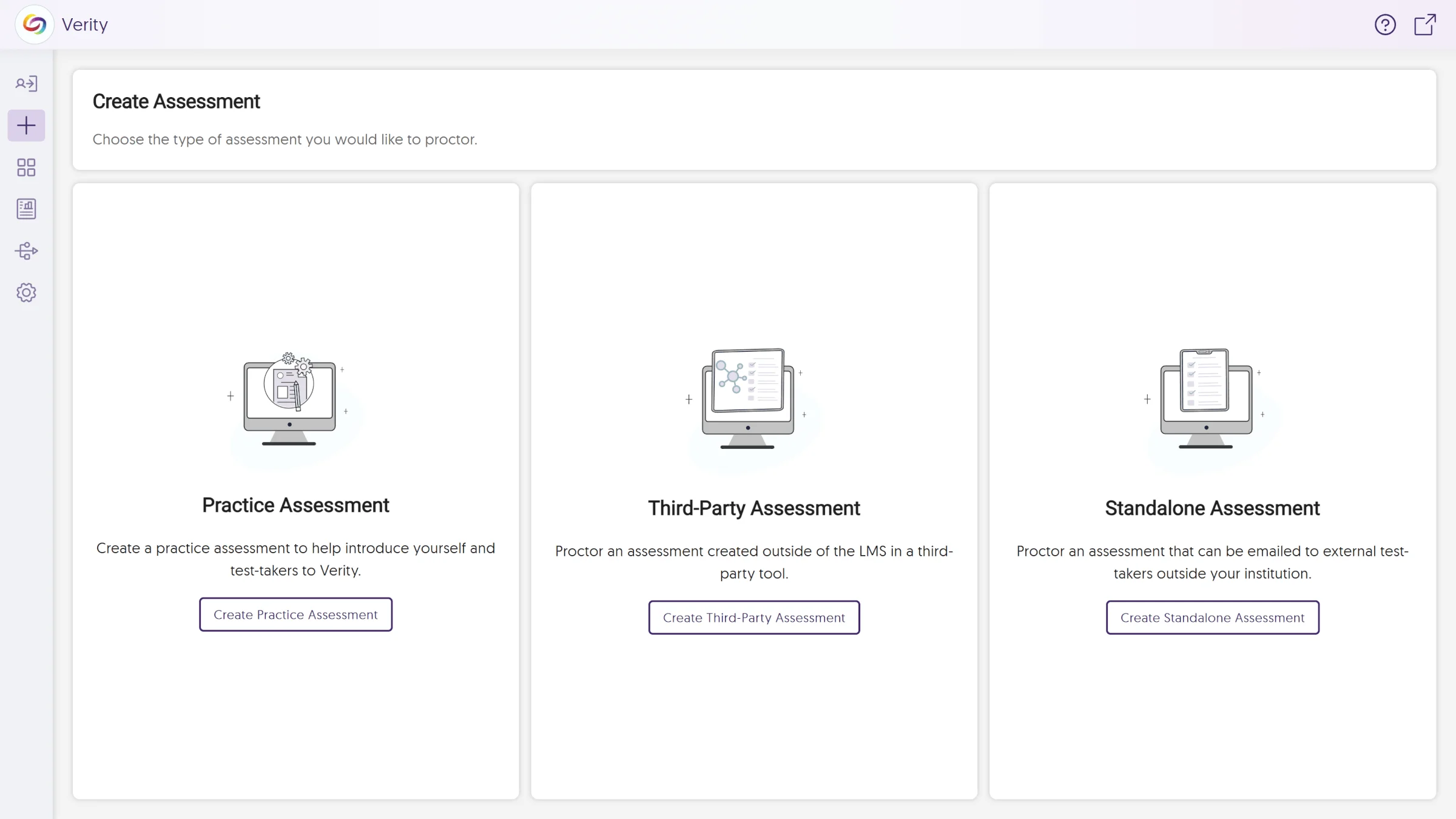The More Tools page, which features the ability to create Practice, Third-Party, and Standalone Assessments.