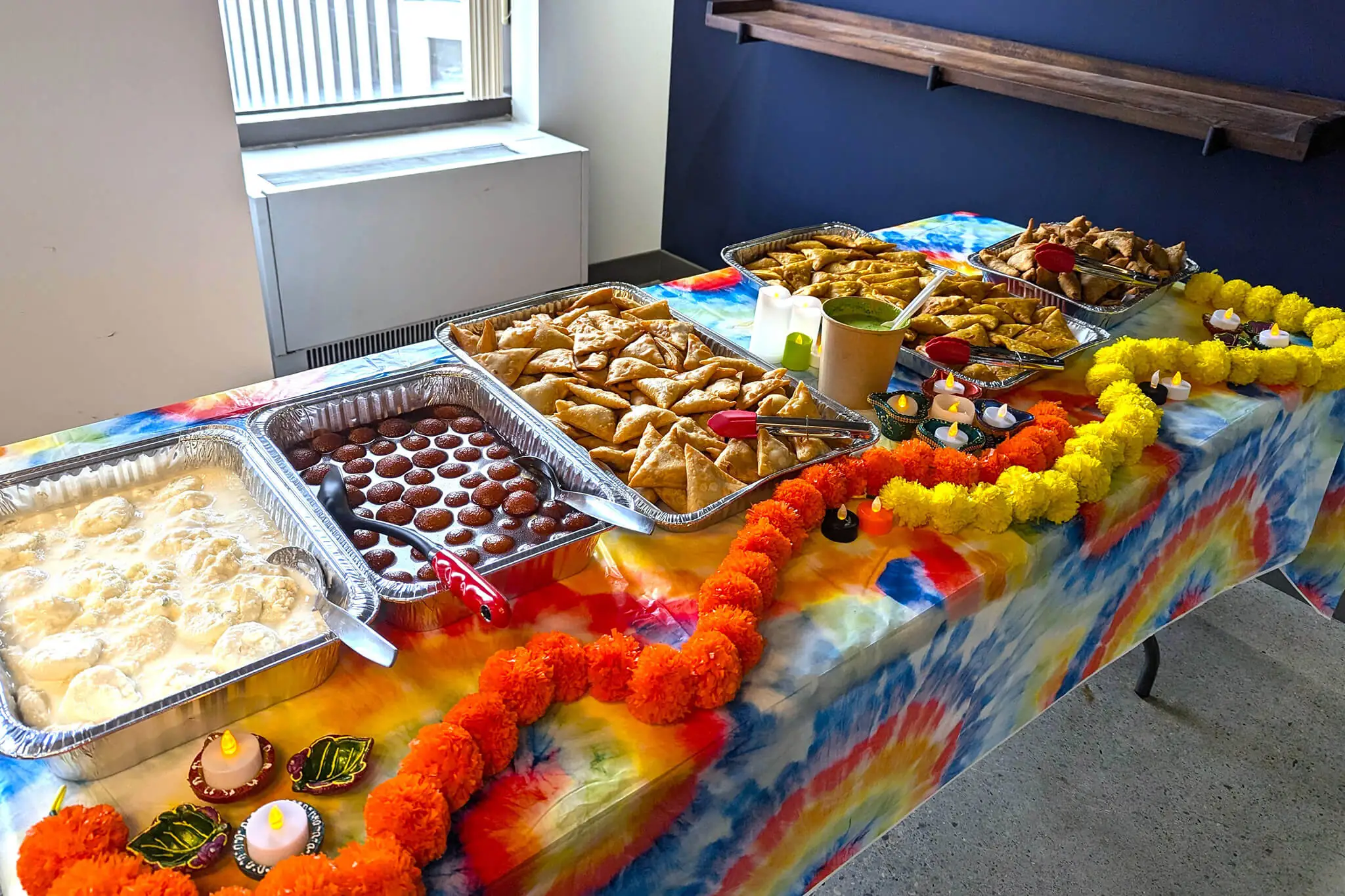 A table set with an array of delicious food items, inviting and ready for a meal.