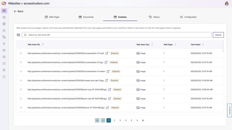 Eq 1525 New Inventory Tab Provides Comprehensive Asset Tracking Across Website Pages