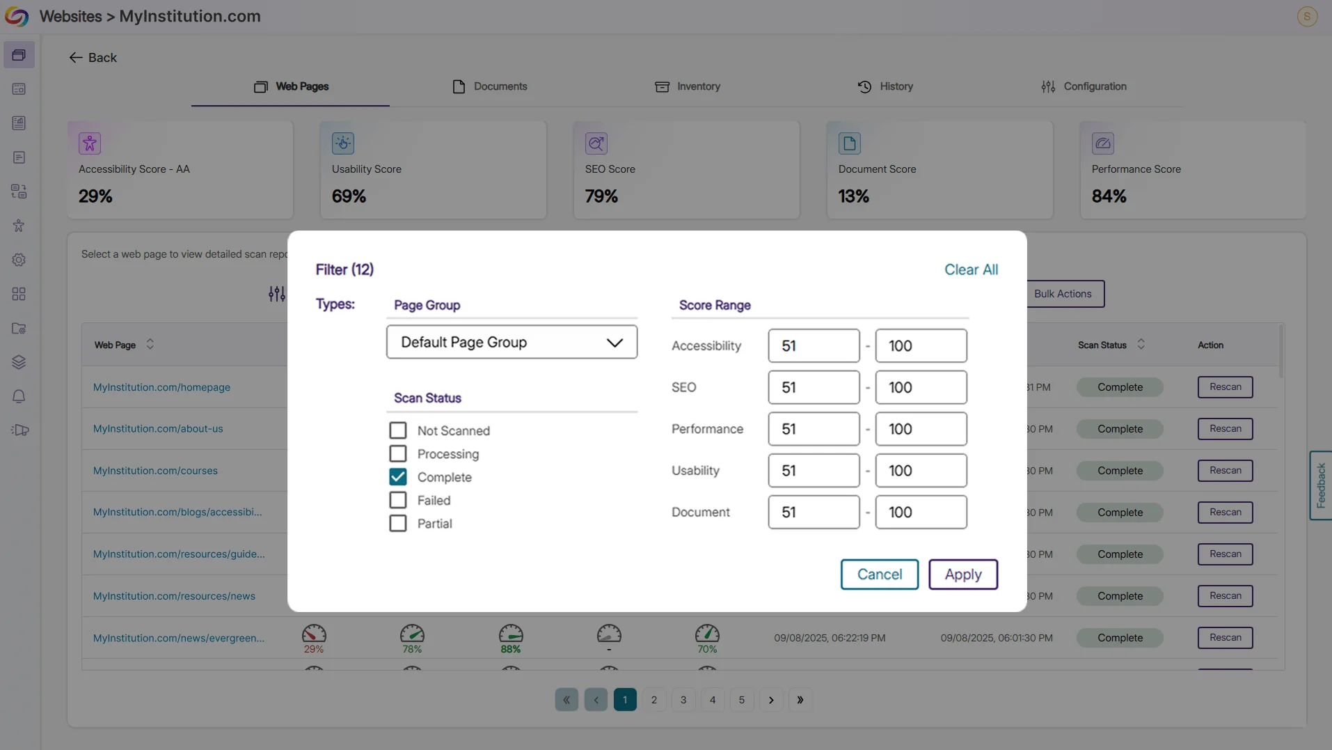 An HTML page shows mathematical formulas as MathML.
