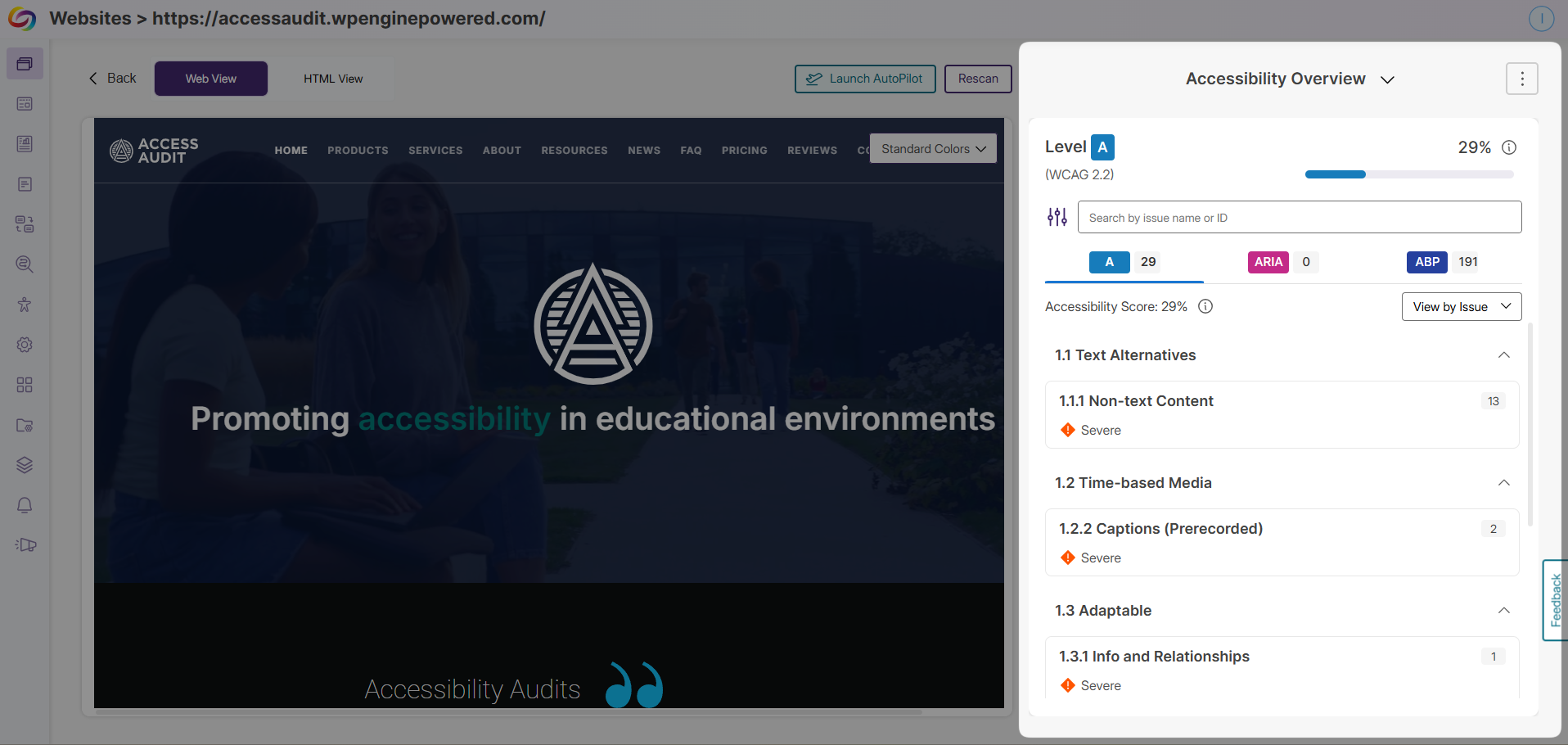 New issues panel design