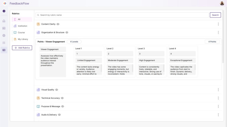 Evp 13887 A New Rubrics Management Page Will Centralize Rubric Creation And Organization