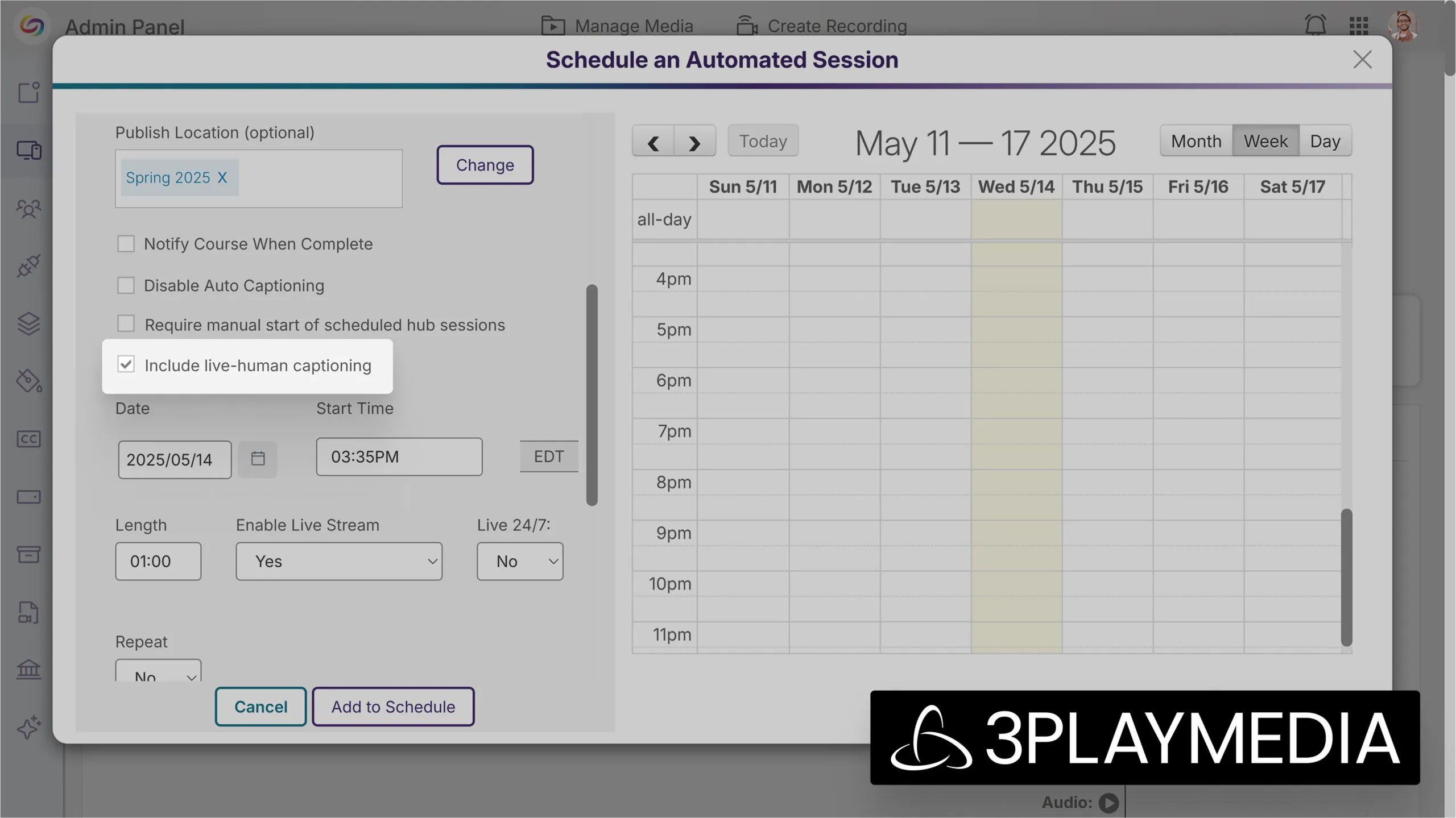 Live Stream Now Offers Professional Communication Access Realtime Translation (CART) Services via 3Play Media Partnership