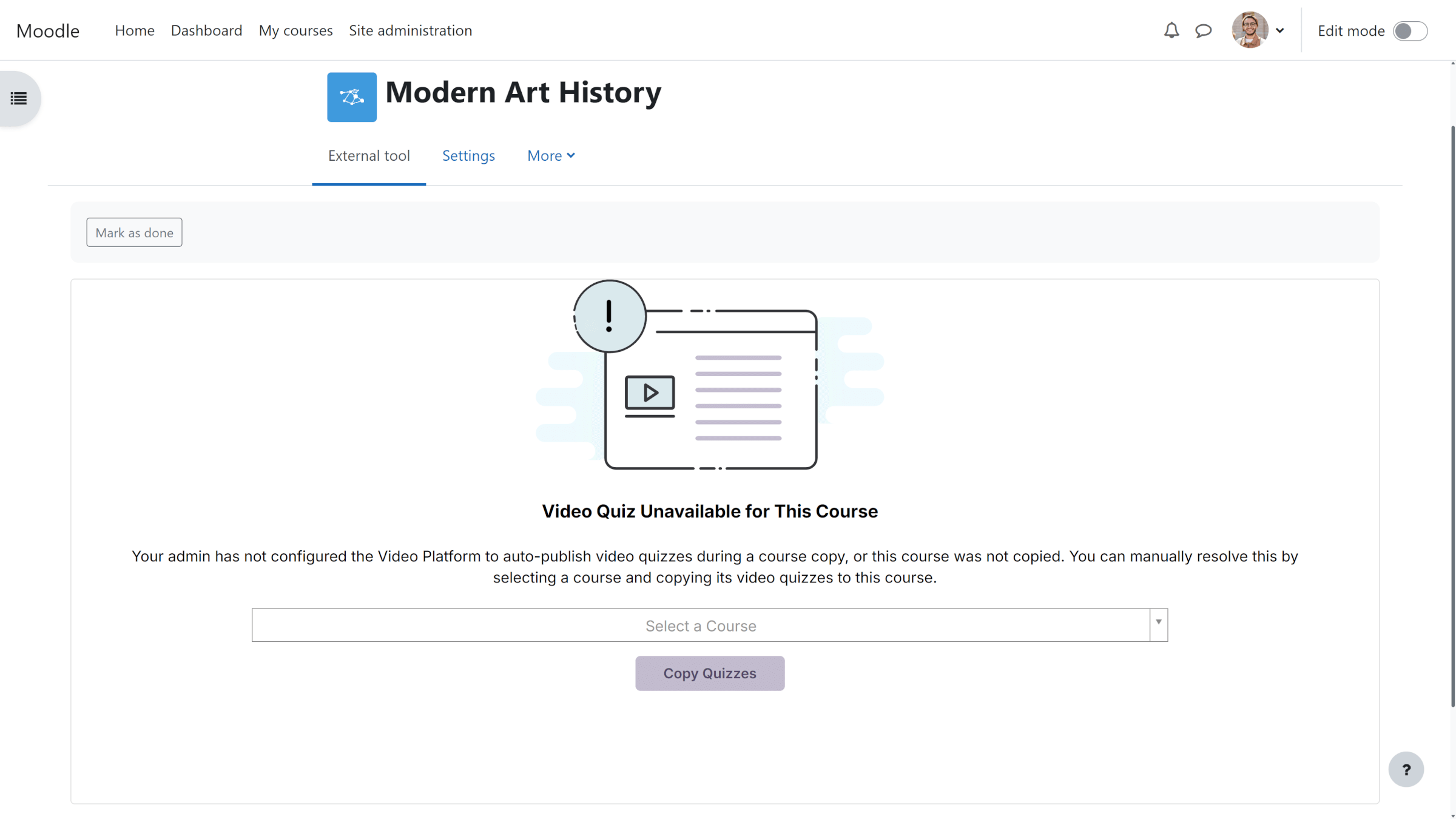 Better guidance capabilities for LMS course copy actions inside the YuJa Enterprise Video Platform.