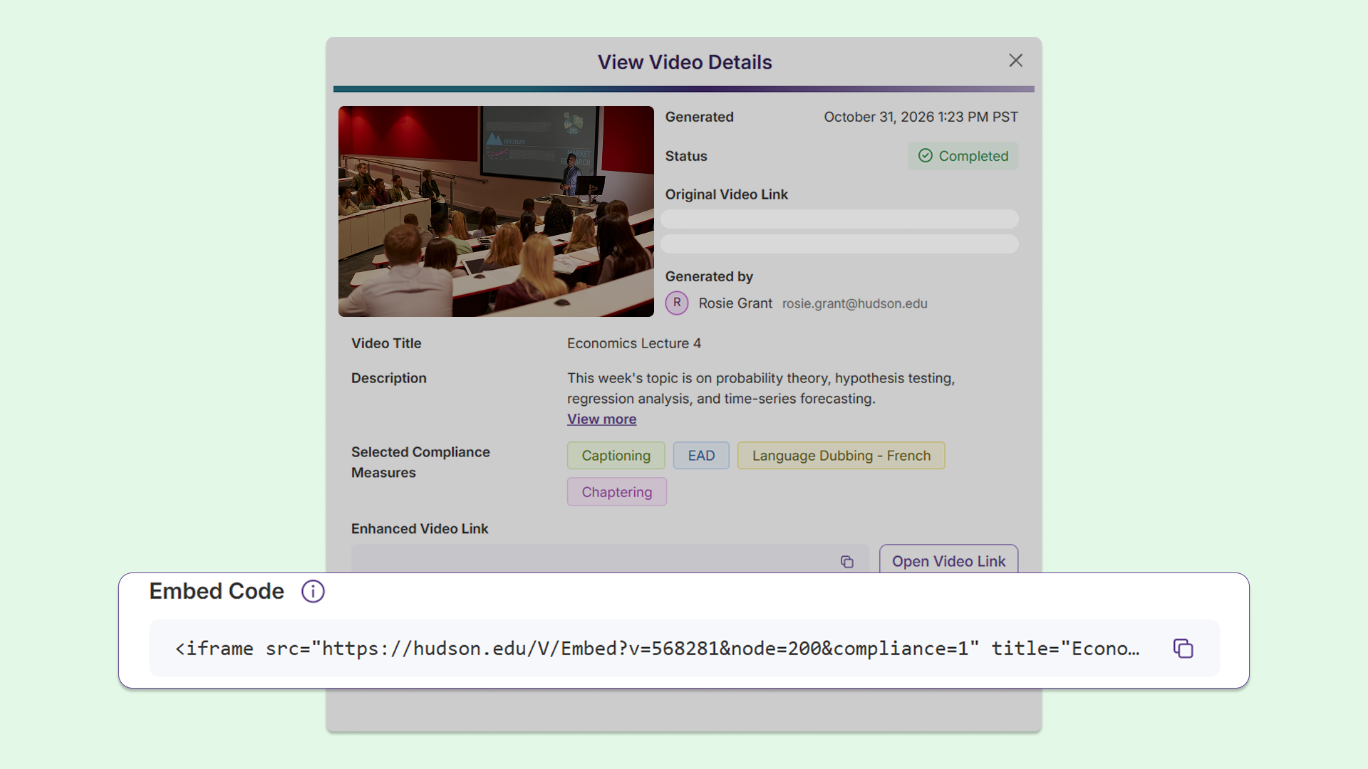 Embed code