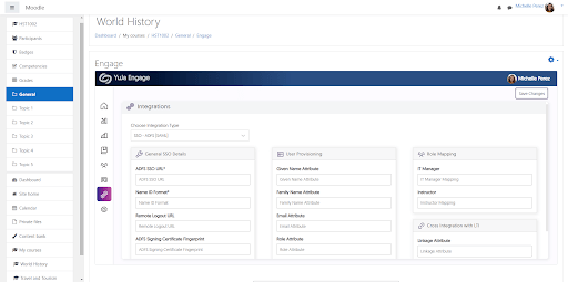 A screenshot showing the integrations page.                  