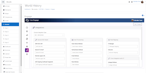 A screenshot showing the integrations page.