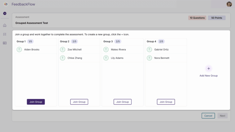 Feedbackflow Bullet 2 Streamlined Student Experience