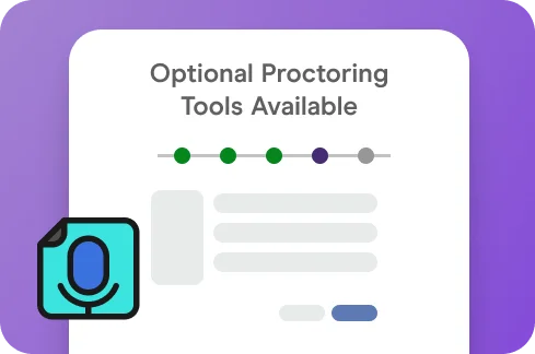 Optional Proctoring Tools Available illustration.