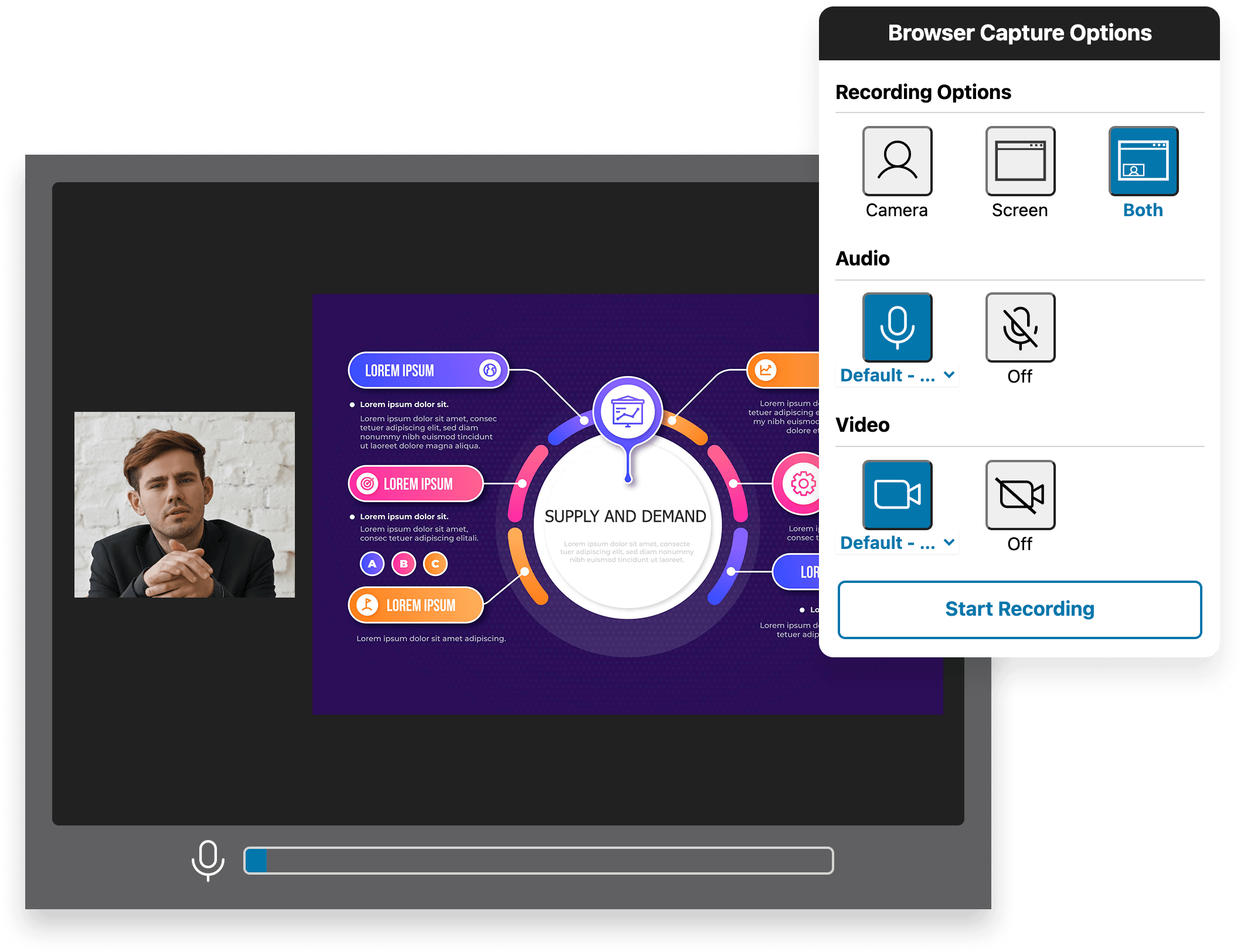 Integrated Browser-Based Capture Studio