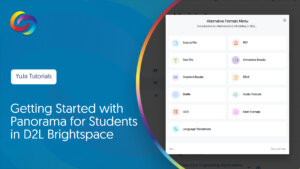 Getting Started with Panorama for Students in D2L Brightspace thumbnail.