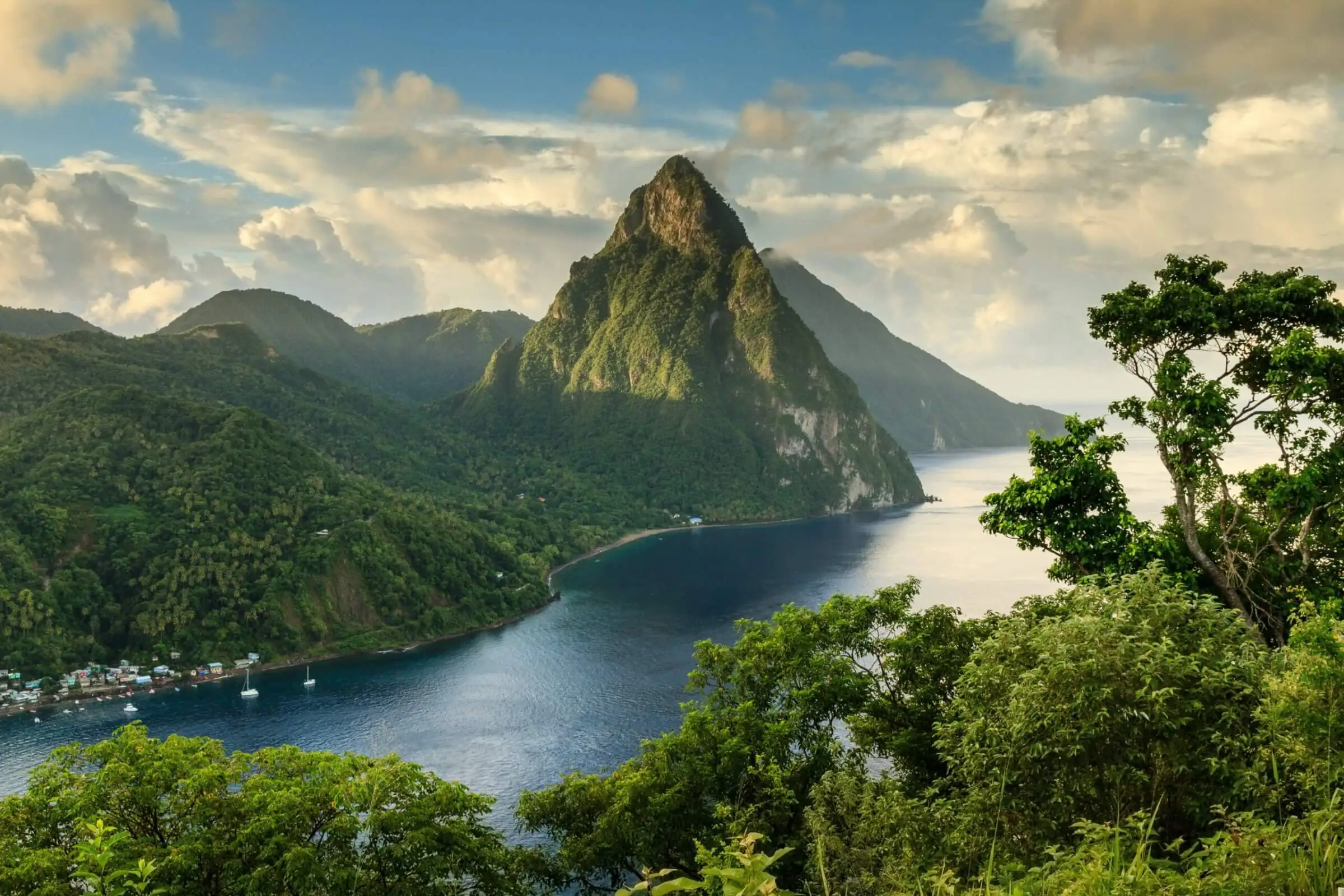 Saint Lucia skyline