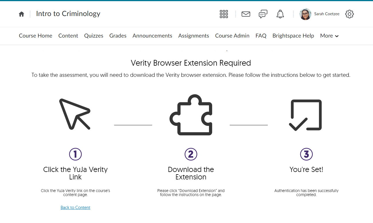 A UI shows 3-simple steps to access the assessment.