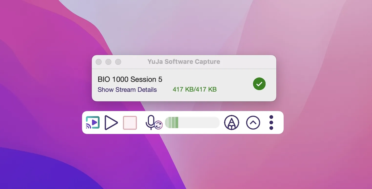 Fixed an Issue with the Mini Toolbar Hiding the Upload Status of Recordings