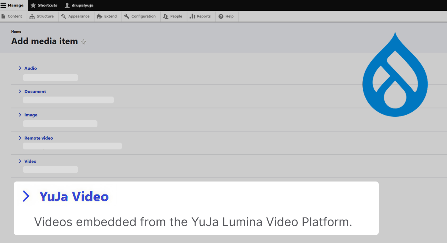 Embed YuJa Lumina videos in Drupal