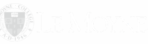 Le Moyne College white logo