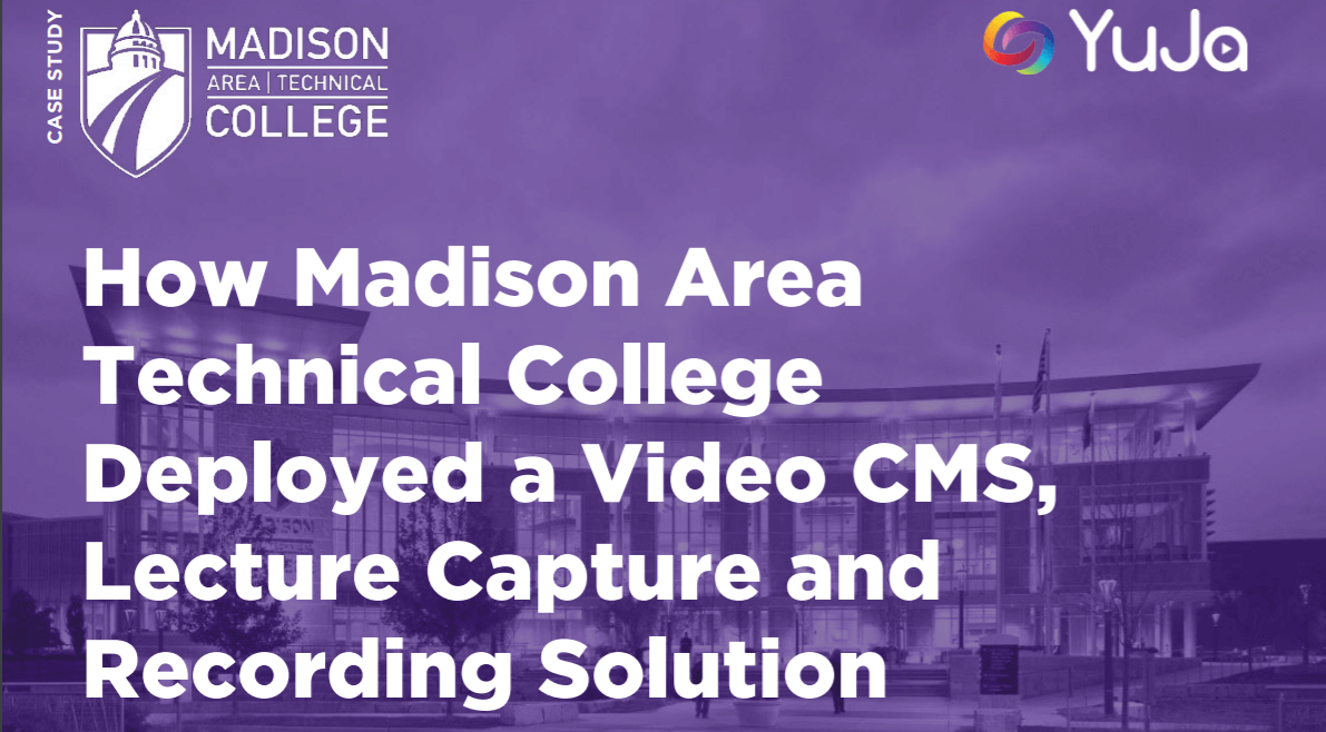 Madison Area Technical College under purple overlay