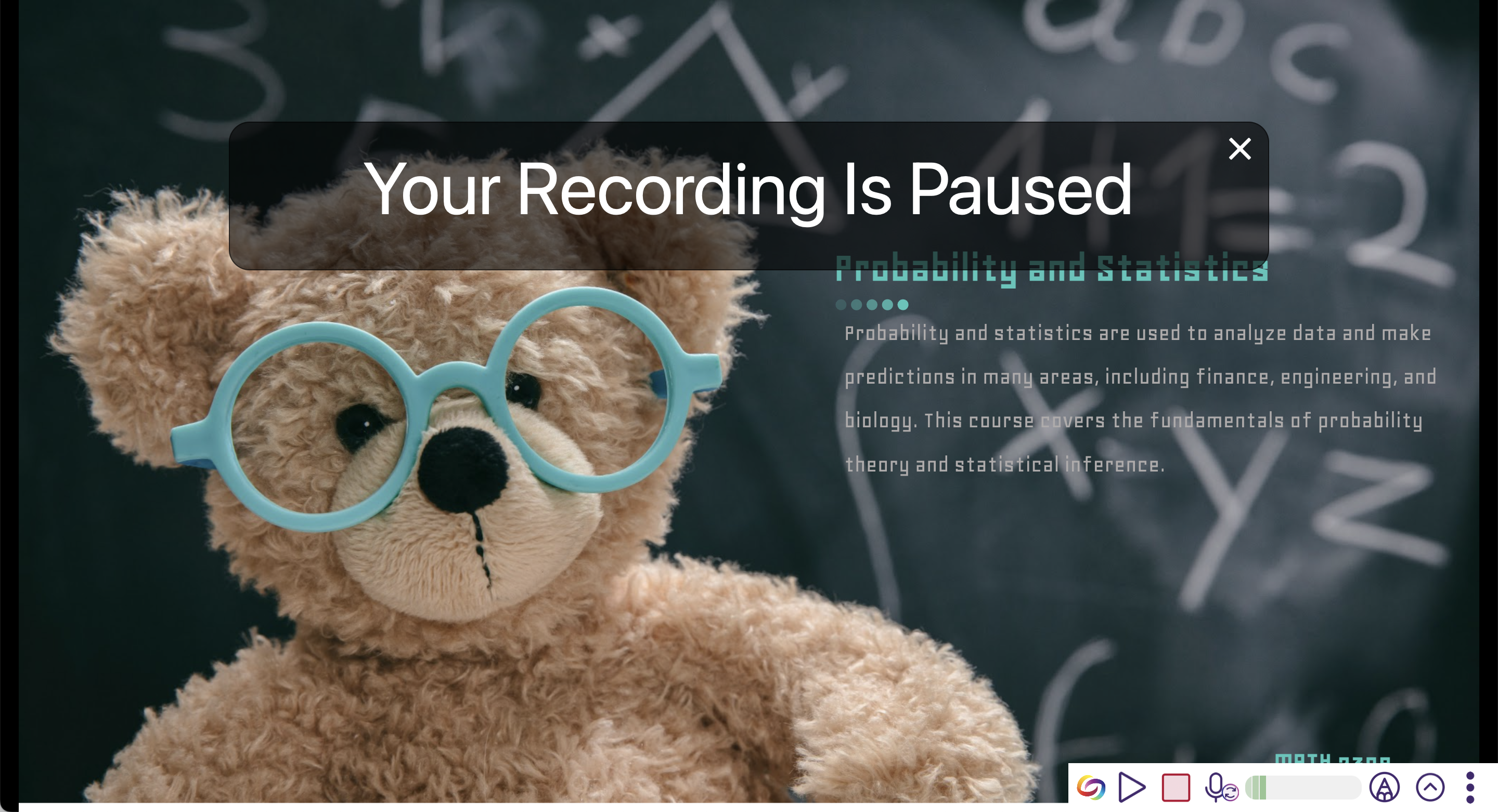 A Software Capture recording is paused. 