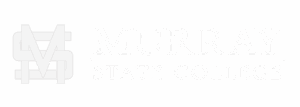 Murray State College white logo