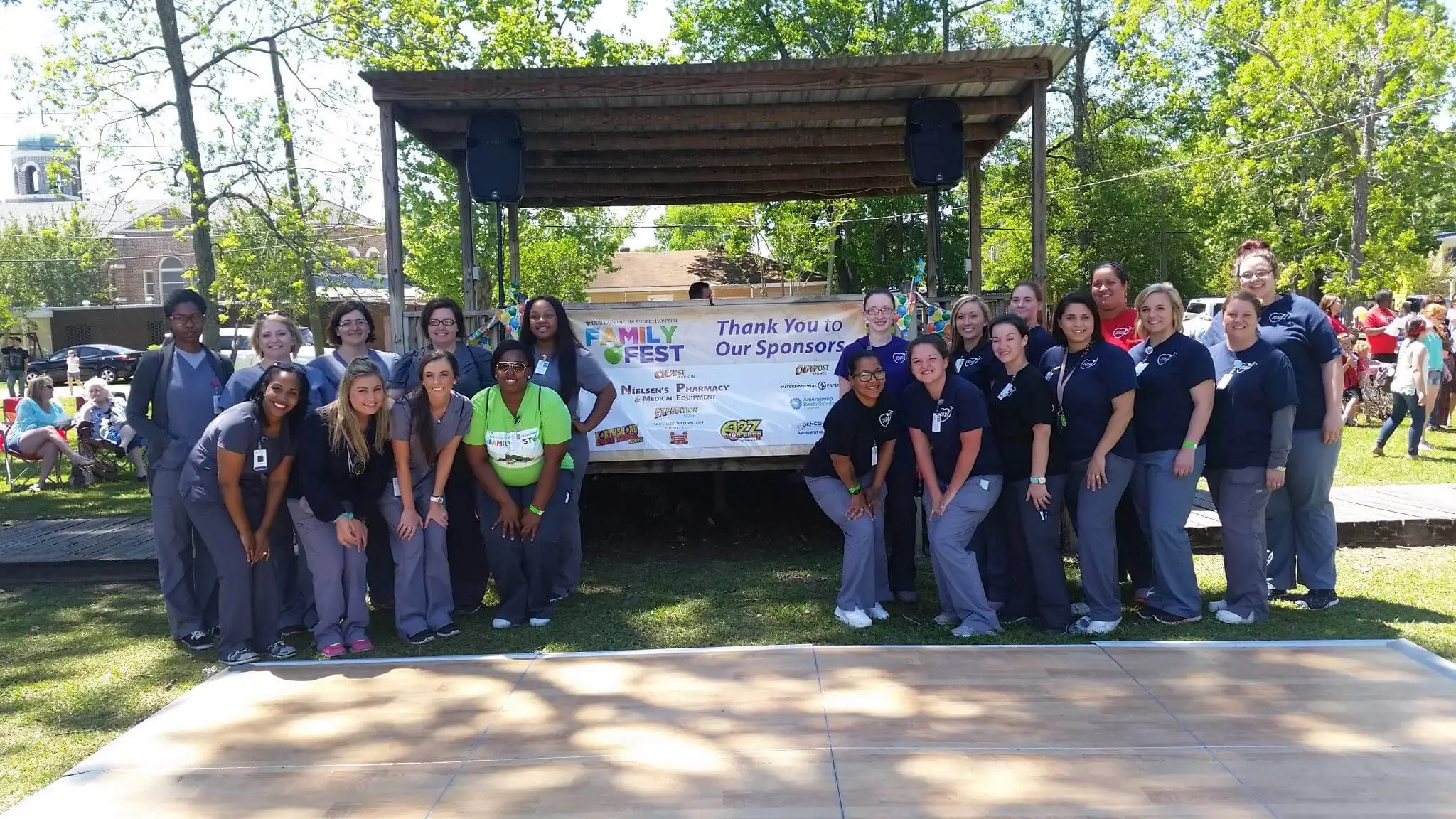 Northshore Technical Community College (NTCC) students at Family Fest.