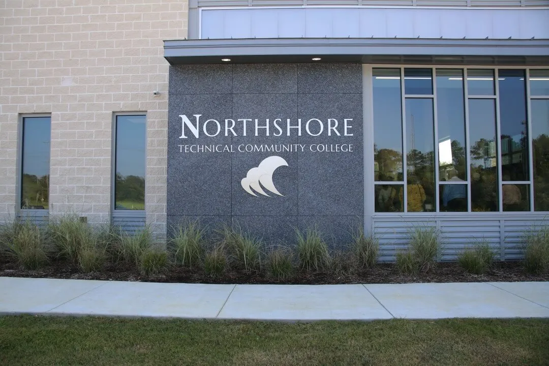 Northshore Technical Community College sign.