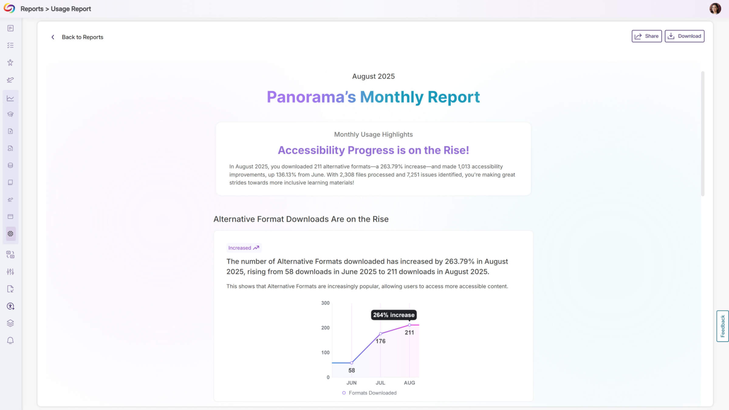YuJa Panorama LMS Accessibility Platform Update – v25.6.0 Release