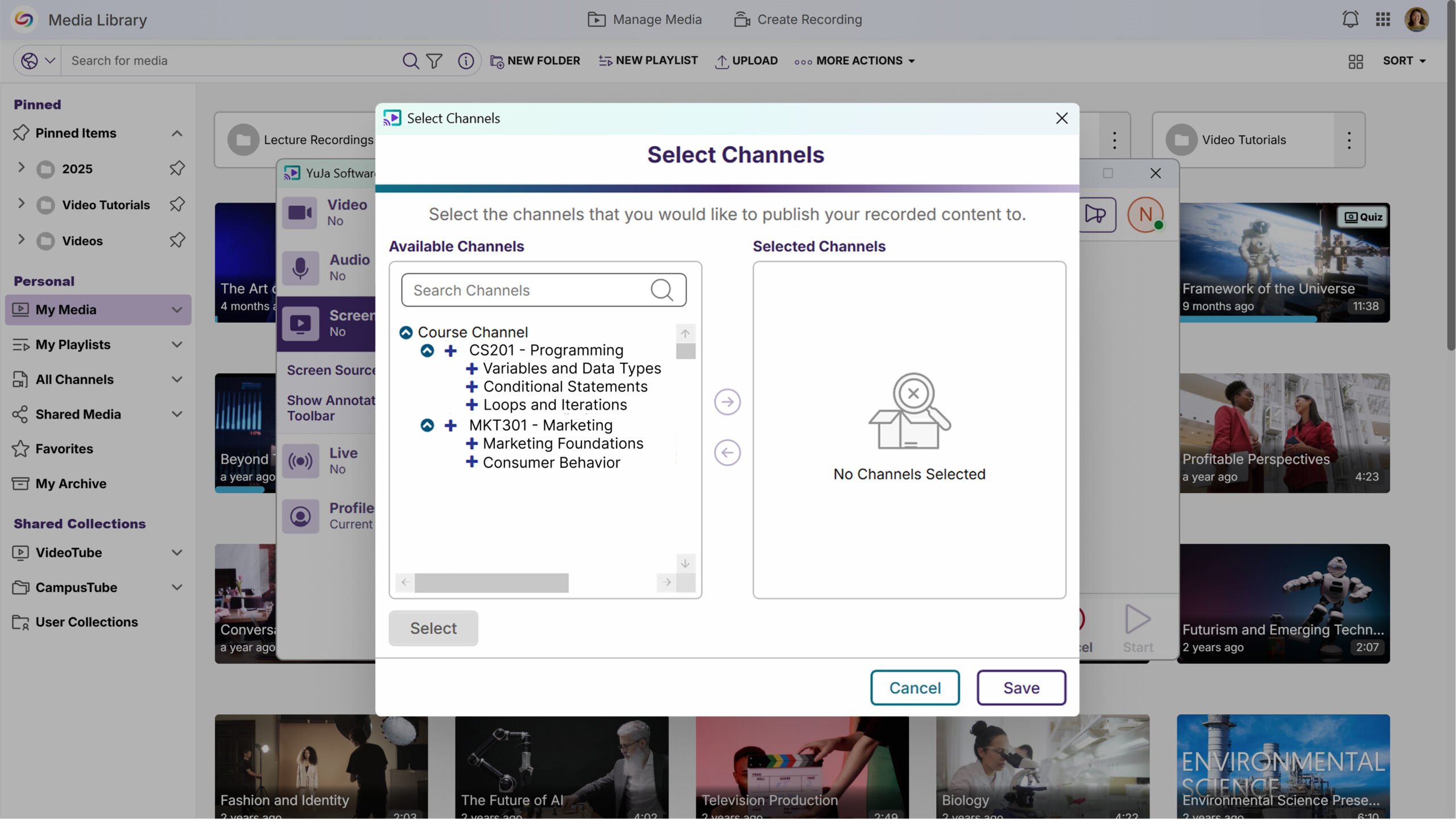 Enhanced Channel Navigation with Subfolder Support