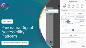 Panorama Digital Accessibility Platform: How to Filter Issues by Severity thumbnail.