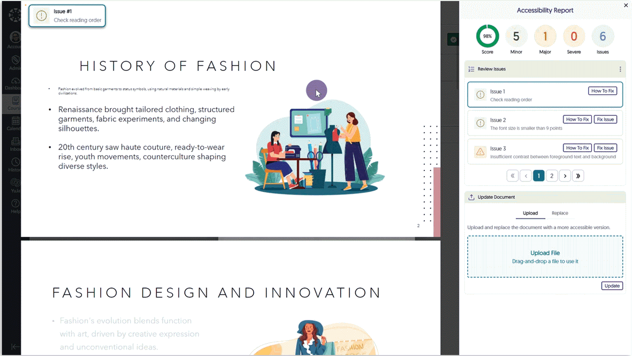 Remediating PowerPoint font size issue.