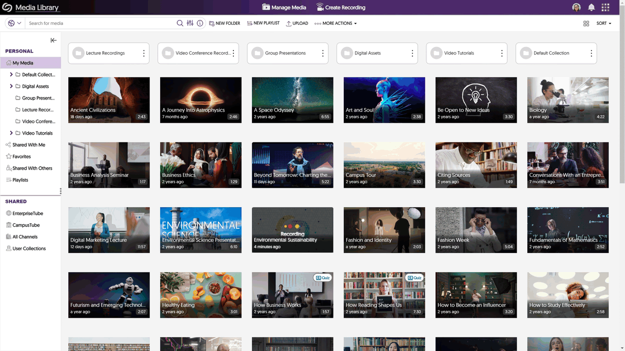 A video is processed on the Video Platform. 