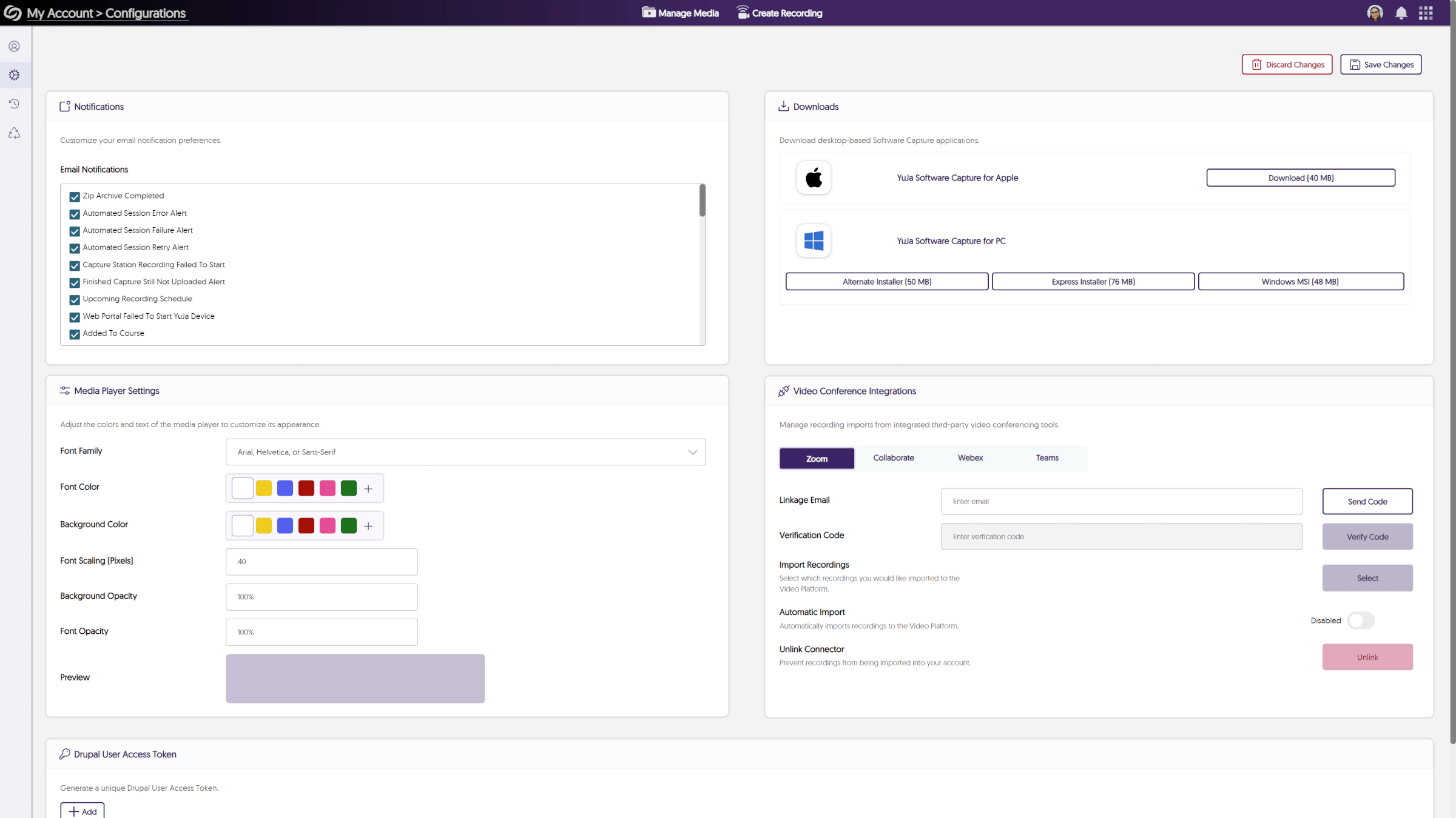 The new My Account page, which features a fresh redesign and includes an improved workflow.